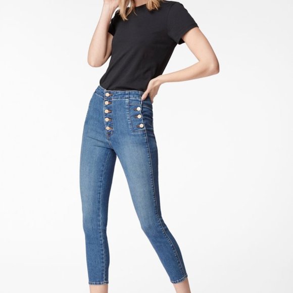 J Brand Denim - J Brand Natasha Sky High Skinny Cropped Jean Sz27